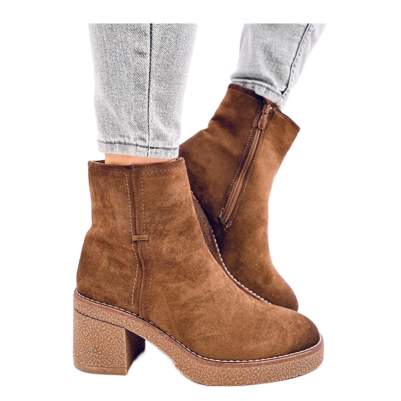 Filly Green vakaa kantapää nilkkurit ruskea