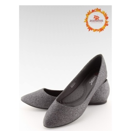 Black Glitter Ballet Flats CC200P Tina - Inello musta