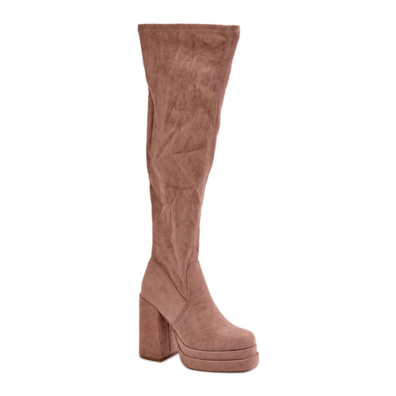 Malli 8669 beige saappaat