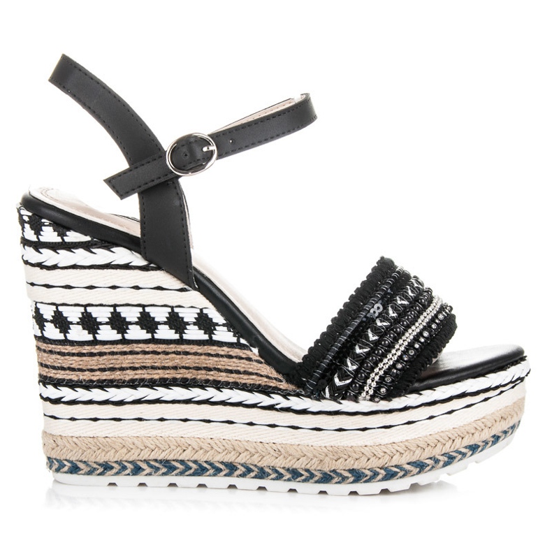 Vices Etniset kiilat koristeilla musta