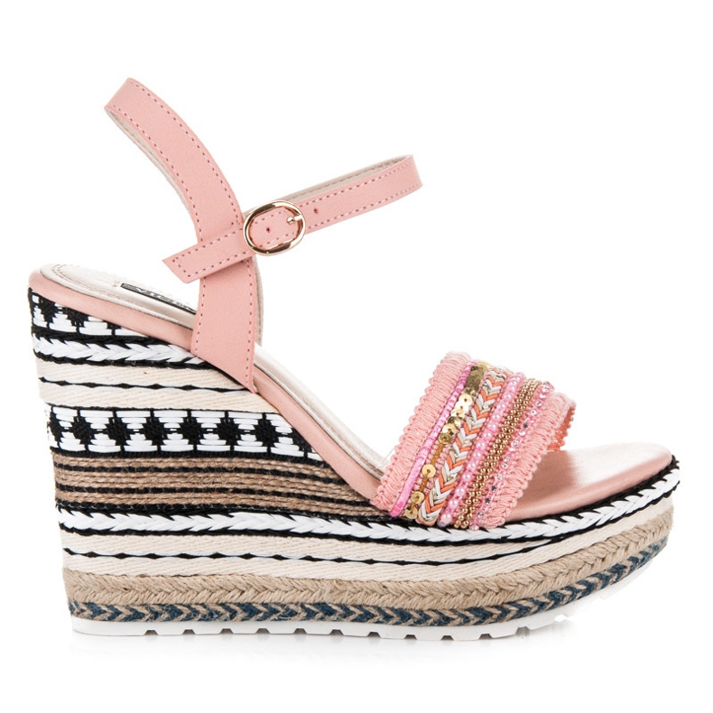 Vices Etniset kiilat koristeilla vaaleanpunainen