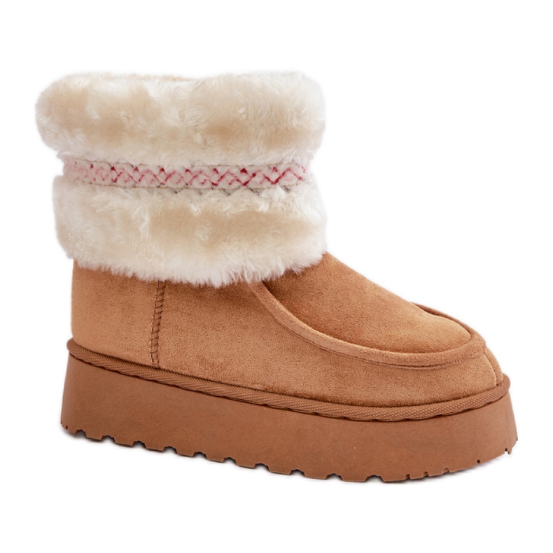 Malli 20201-4B Camel lumikengät ruskea