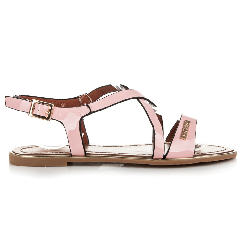 Vices Pastellilakatut sandaalit vaaleanpunainen