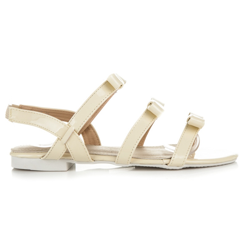 Vices Lakatut sandaalit rusetilla keltainen