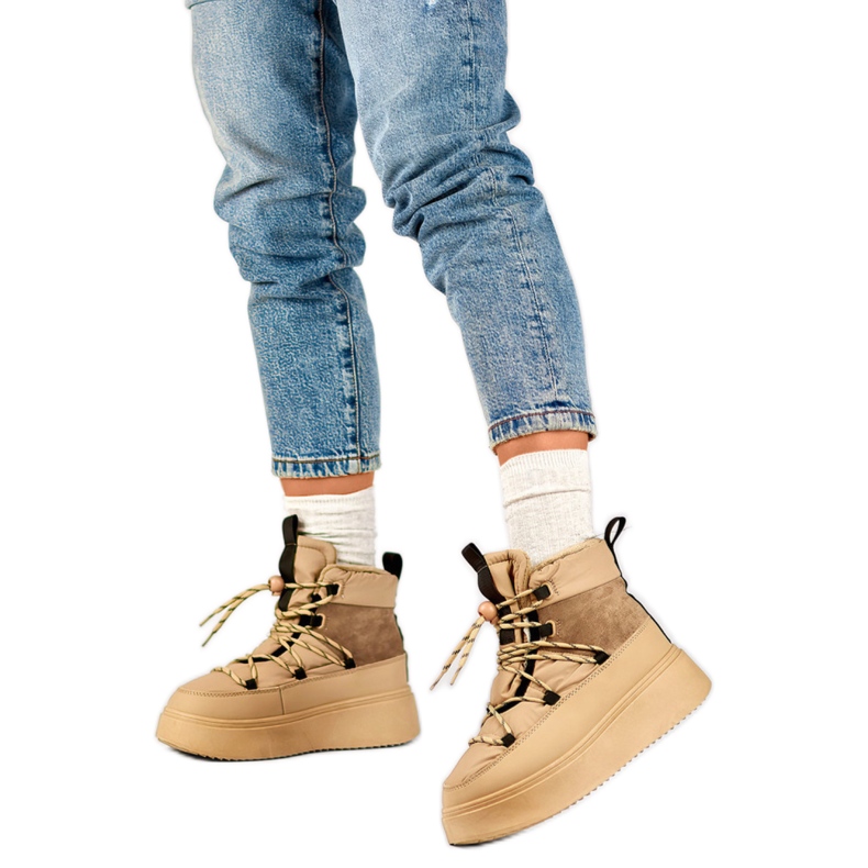 Lumikengät Malli 24-72302BE Beige