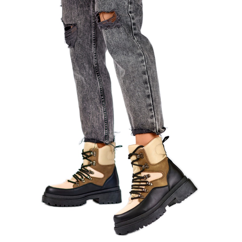 Trappers malli A-852KH beige/musta