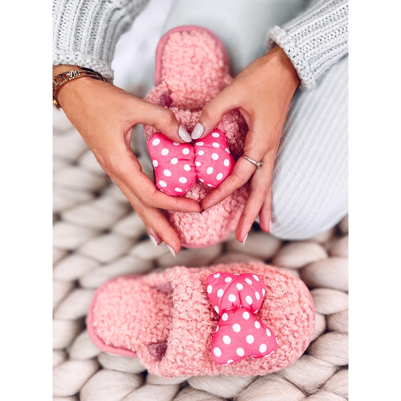 Child Salmon tossut rusetilla vaaleanpunainen