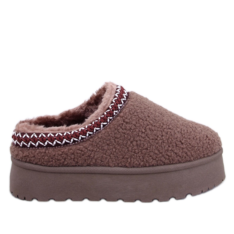 Naisten lyhyet lampaannahalliset lumisaappaat, khakin ruskea