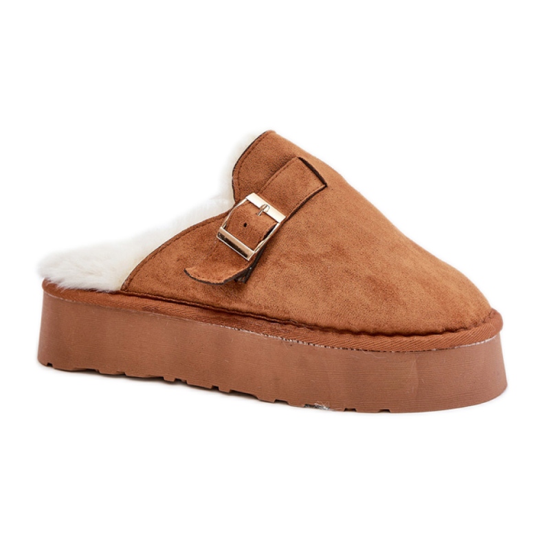 Naisten tossut eristetty FA-185 kamelin turkista ruskea