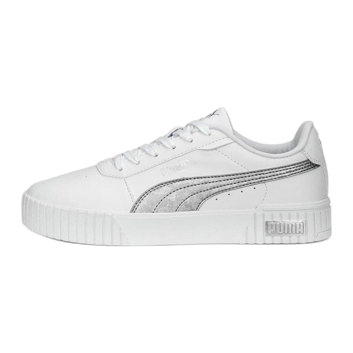 Puma Carina 2.0 Space Metallics 389387-02 kengät, valkoiset valkoinen