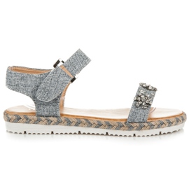 Vices Sandaalit espadrillit tarranauhalla harmaa Vices Sandaalit espadrillit tarranauhalla harmaa
