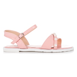 Vices Litteät helmisandaalit vaaleanpunainen Vices Litteät helmisandaalit vaaleanpunainen