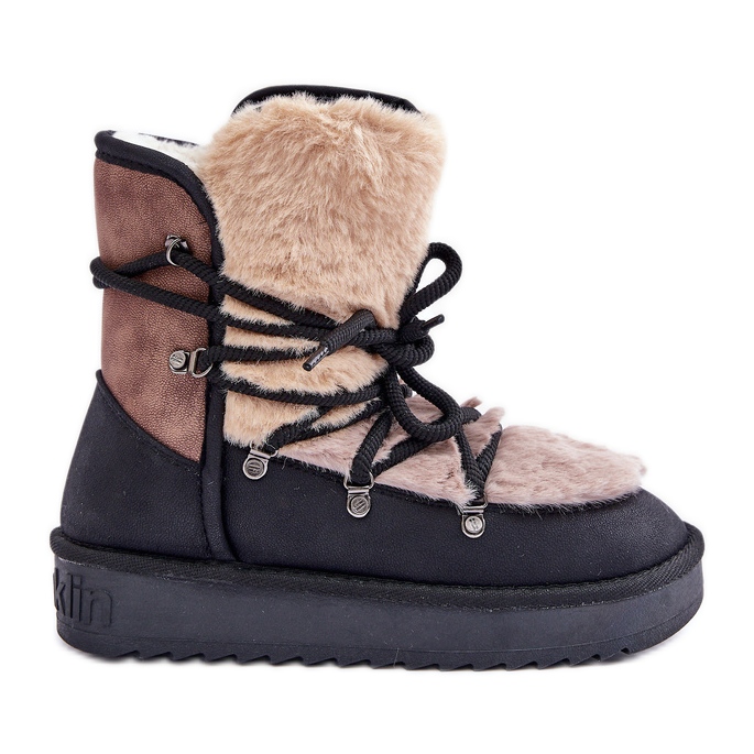 Naisten turkissaappaat D.Franklin DFSH370012 Musta