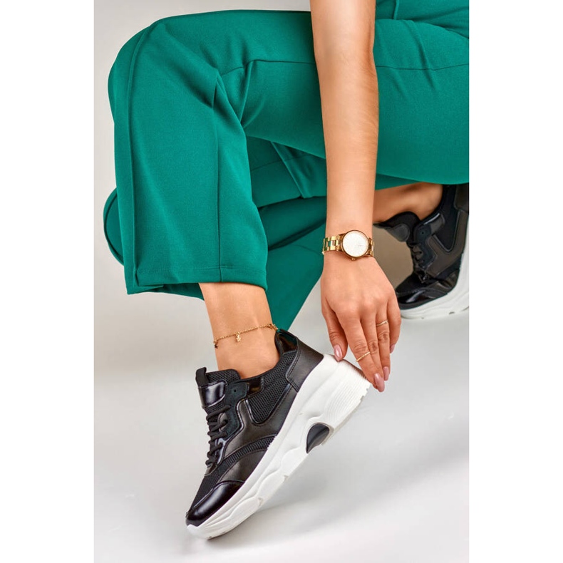 Naisten alustalenkkarit, mustat, 23-7B