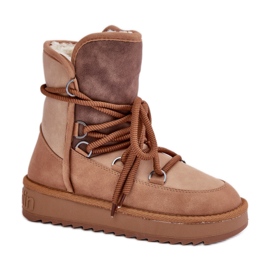 Turkisvuoratut lumisaappaat D.Franklin DFSH370013 kameli ruskea