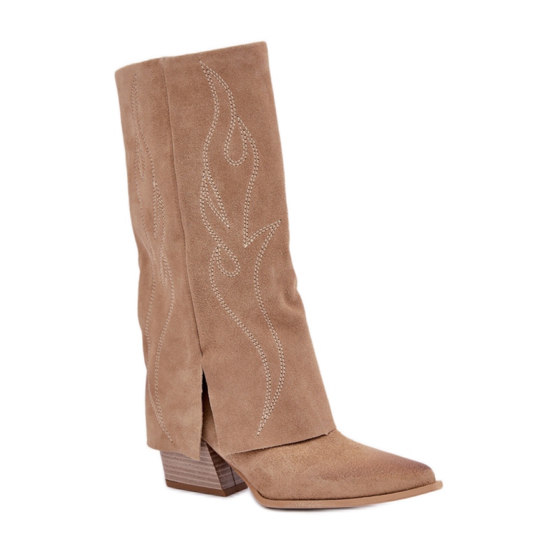 Zazoo 3487 Naisten eristämättömät saappaat, beige