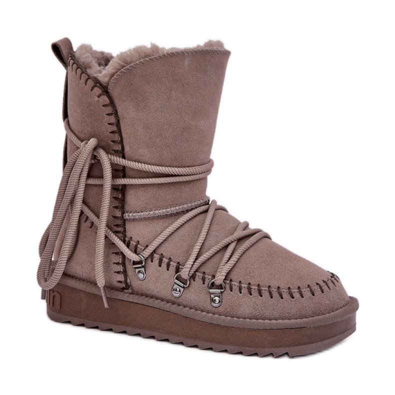 D.Franklin Naisten lumisaappaat turkisella DFSH375004, beige