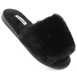 Kotitossut turkisella Unisoft 6644 musta