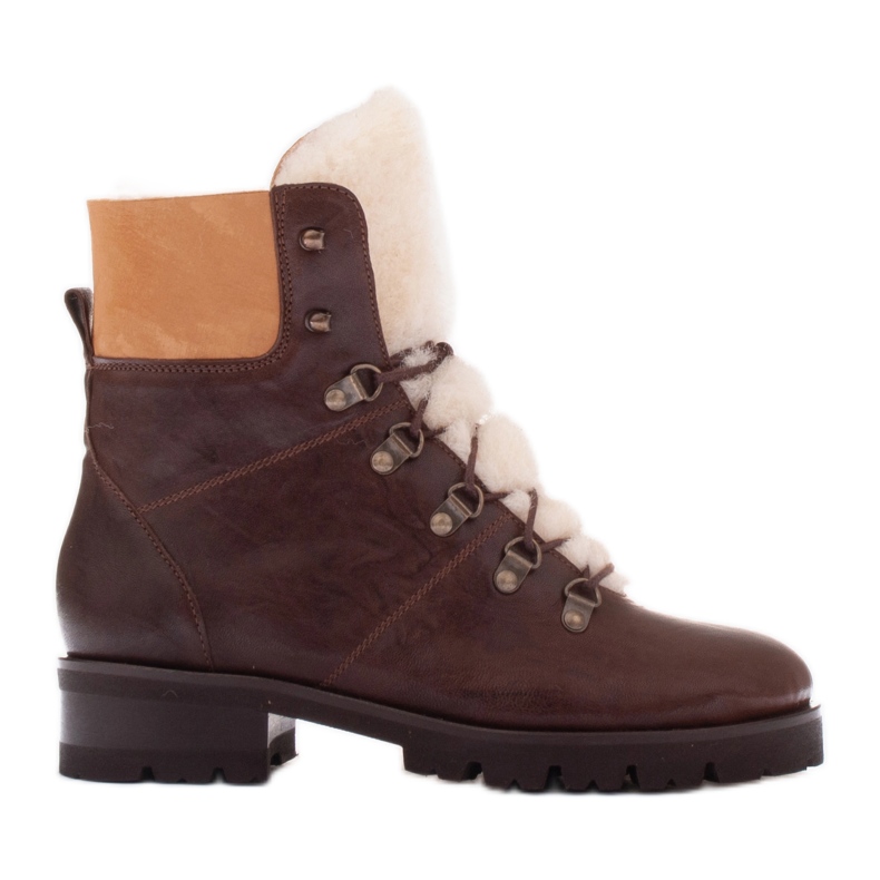Marco Shoes Villalla eristetyt naisten saappaat ruskea