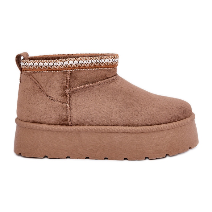 PG2 Koristeelliset lumisaappaat ruskea