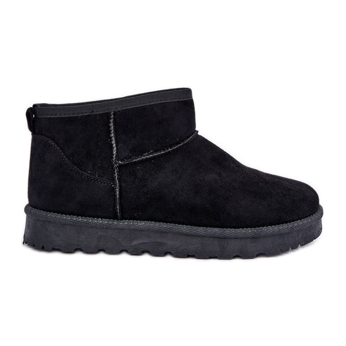 Naisten lumisaappaat Eco Suede Black musta