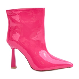 Patenttikorkoiset nilkkurit, Fuchsia vaaleanpunainen Patenttikorkoiset nilkkurit, Fuchsia vaaleanpunainen