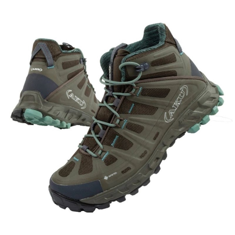 Aku Selvatica Mid Gore-Tex -kengät 676 648 vihreä