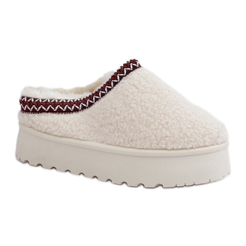 Naisten beige-alustaiset lumisaappaat