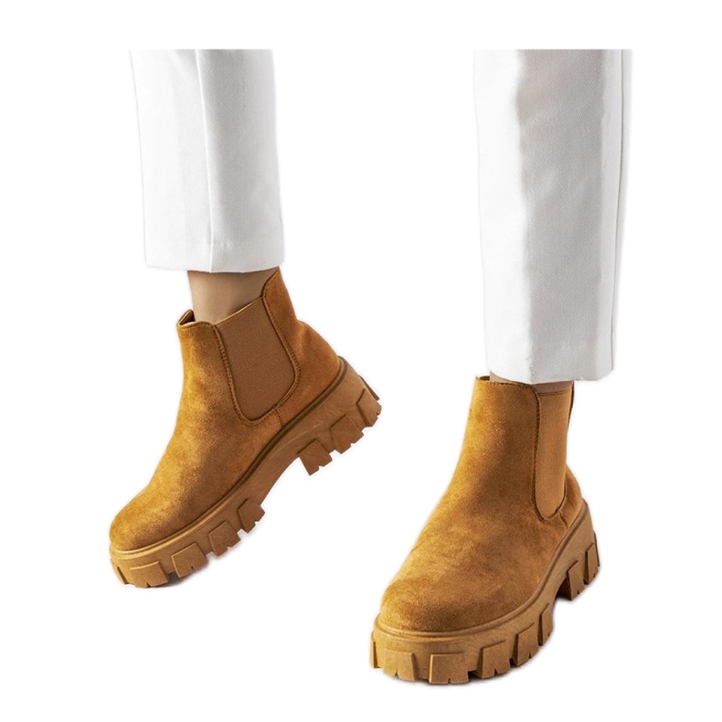 Vaaleanruskeat naisten nilkkurit Mooca - Solea