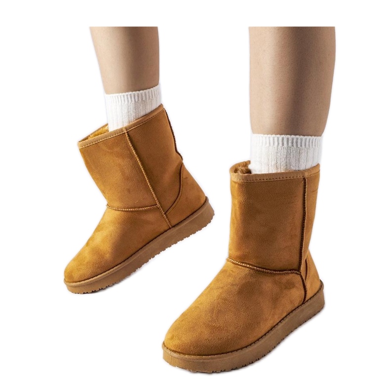 Karamellieristeiset klassiset Libero - Solea -lumisaappaat ruskea