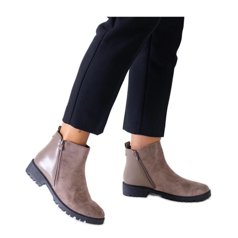 Ruskeat alustasaappaat ekologisesta mokkasta Kirla - Solea