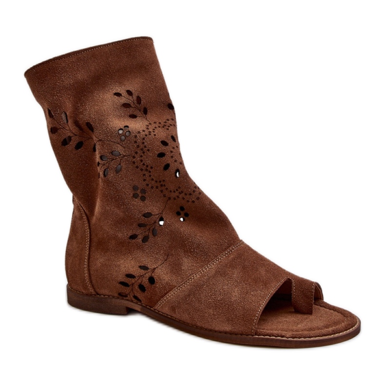 Zazoo 3437 korkeat sandaalit Ruskeat