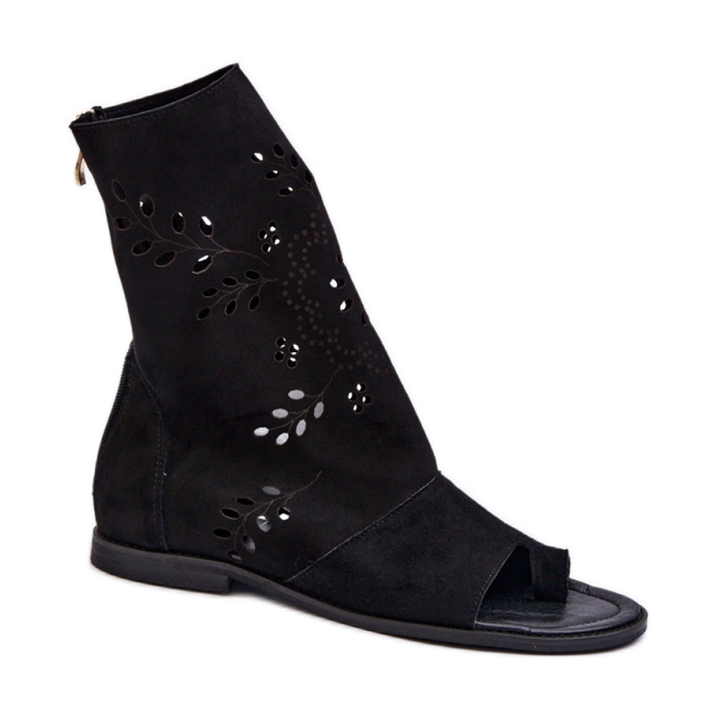 Zazoo 3437 Mustat päällissandaalit