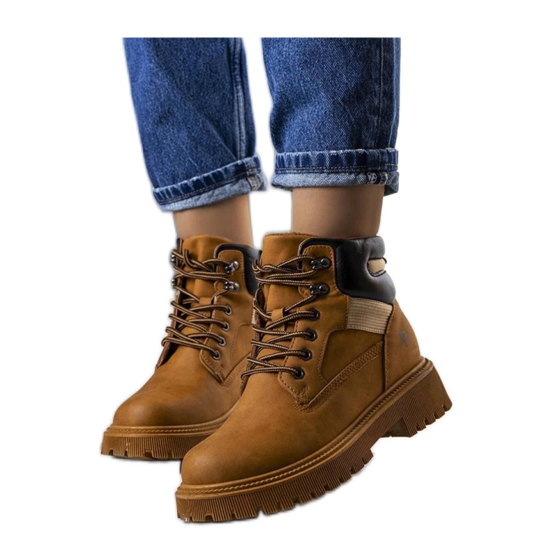 Ruskeat eristetyt vaelluskengät Nadel - Solealta