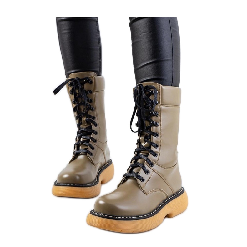 Redel - Solean vihreät bovver-saappaat