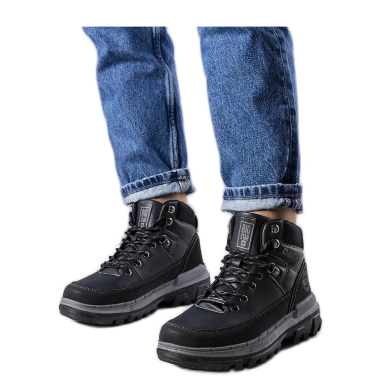 Black Big Star KK274222 Mustat saappaat