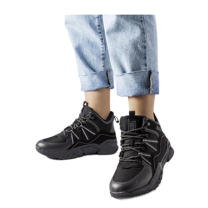 Black Big Star KK274218 saappaat musta