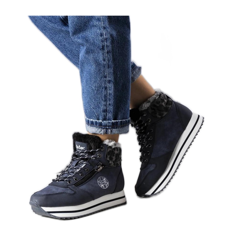 Tummansiniset saappaat LCJ-22-31-1450L Lee Cooper sininen