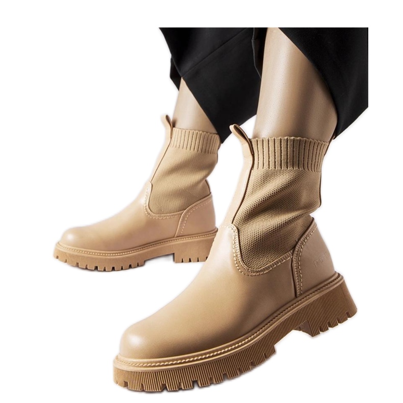 Beiget ekologiset mokkanahkaat Big Star -saappaat