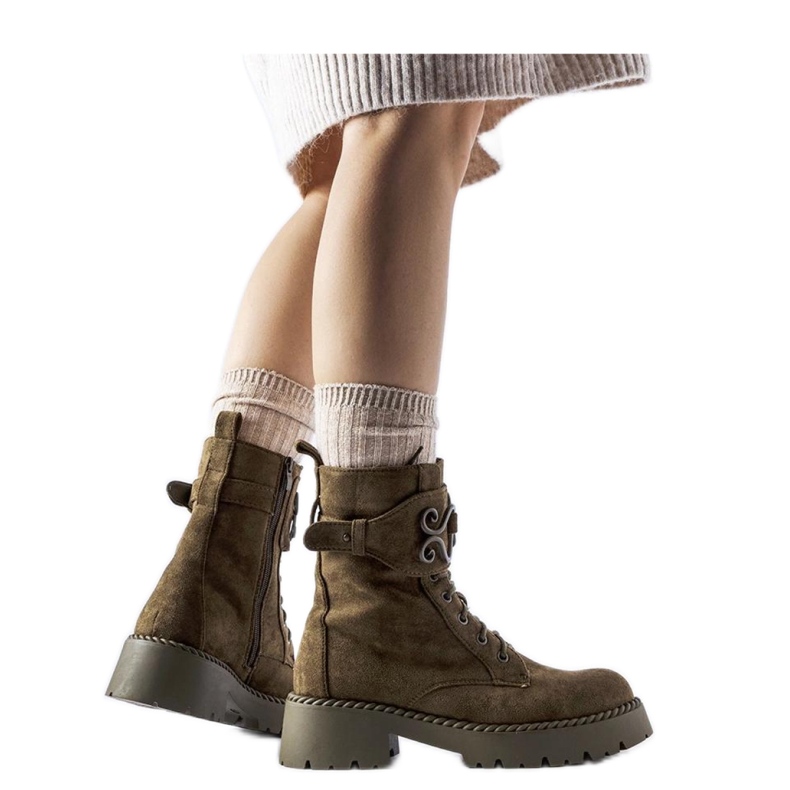 Tummanvihreät koristeelliset eco-zmsz-työntekijät