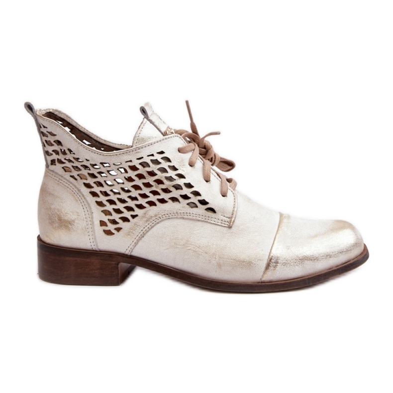 Harjakattoiset saappaat malli Zazoo 2878/004 kultaa kultainen