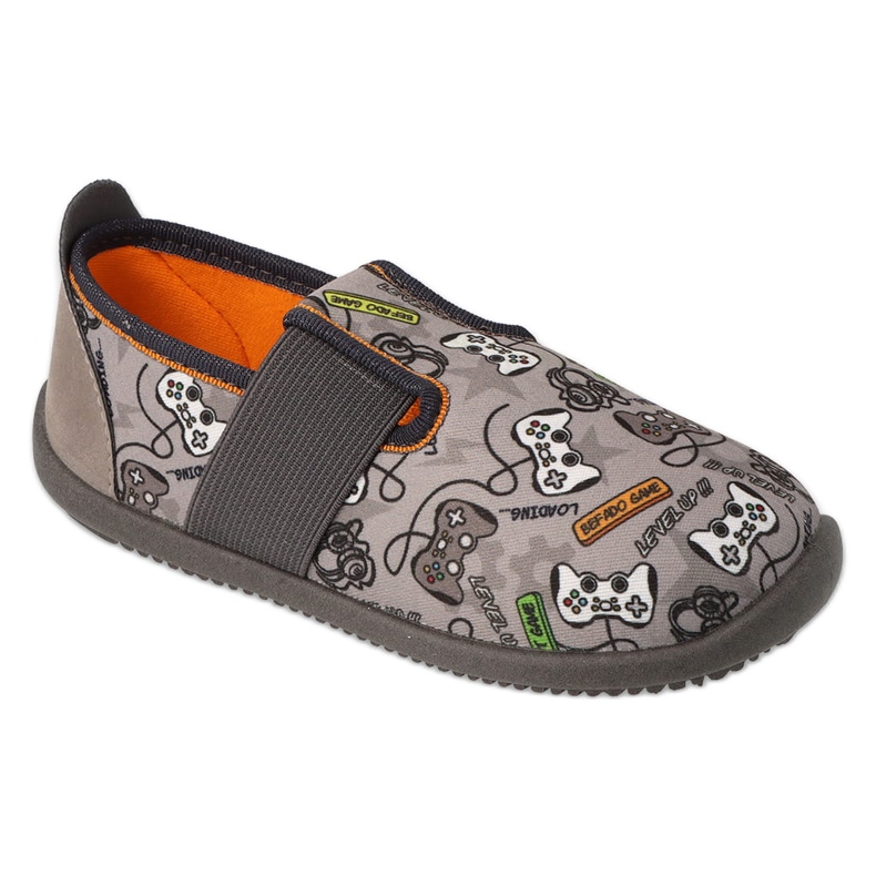 Befado lasten tossut, nahkainen sisäosa, joustava alaosa, 901Y021, harmaa