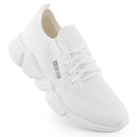 Mukavat valkoiset naisten urheilukengät Big Star JJ274268 valkoinen