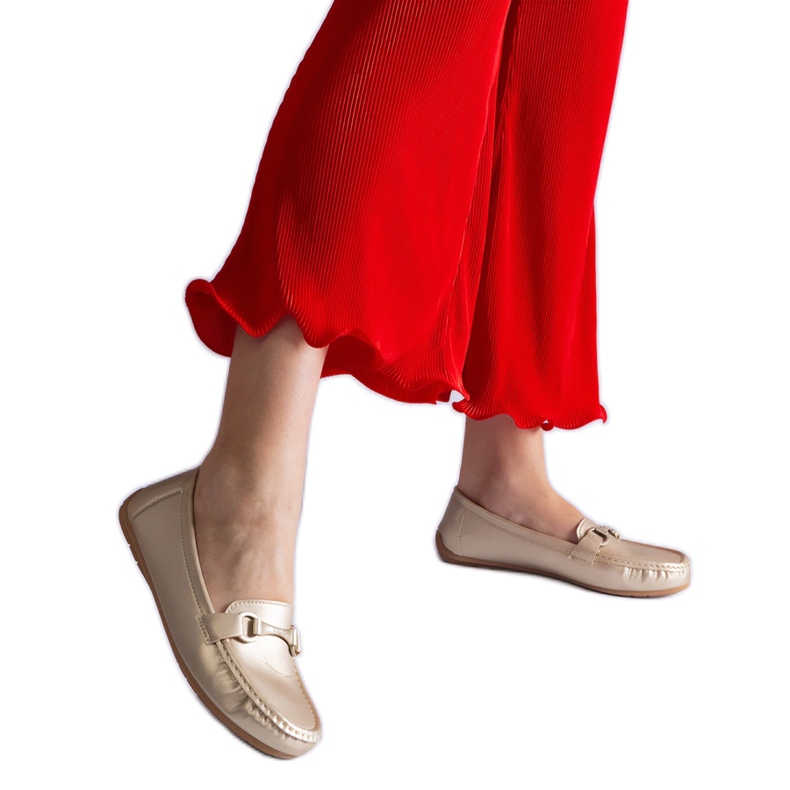 Gold Classic Eco Loafers Metall Nahka kultainen
