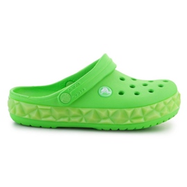 Crocs Croc Band Geometric Glow Band Clog K Jr 210132-3WA varvastossut vihreä