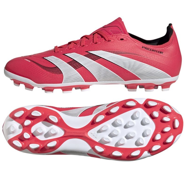 Adidas Predator League 2G/3G AG ID3837 jalkapallokengät punainen