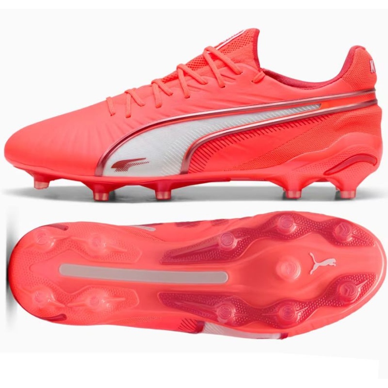 Puma King Ultimate FG/AG 108303-01 jalkapallokengät punainen