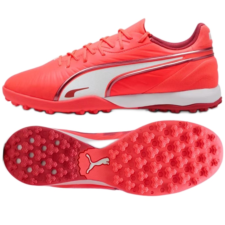 Puma King Match TT 108313-01 Punaiset jalkapallokengät punainen