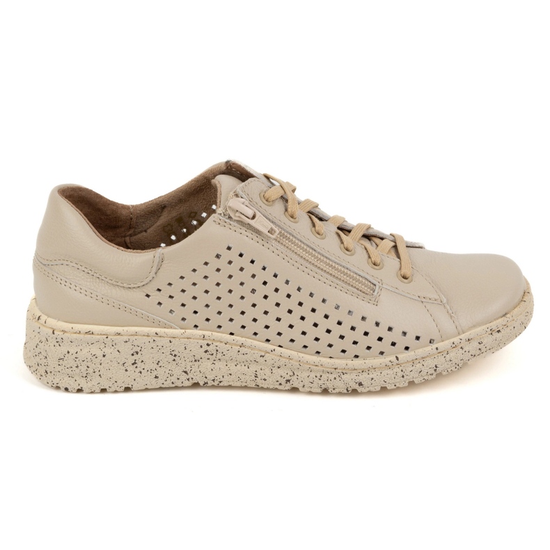 WASAK Naisten kengät, avoimen nahkaisen lenkkarit 0720pw beige