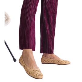 Beige punottu balleriinit